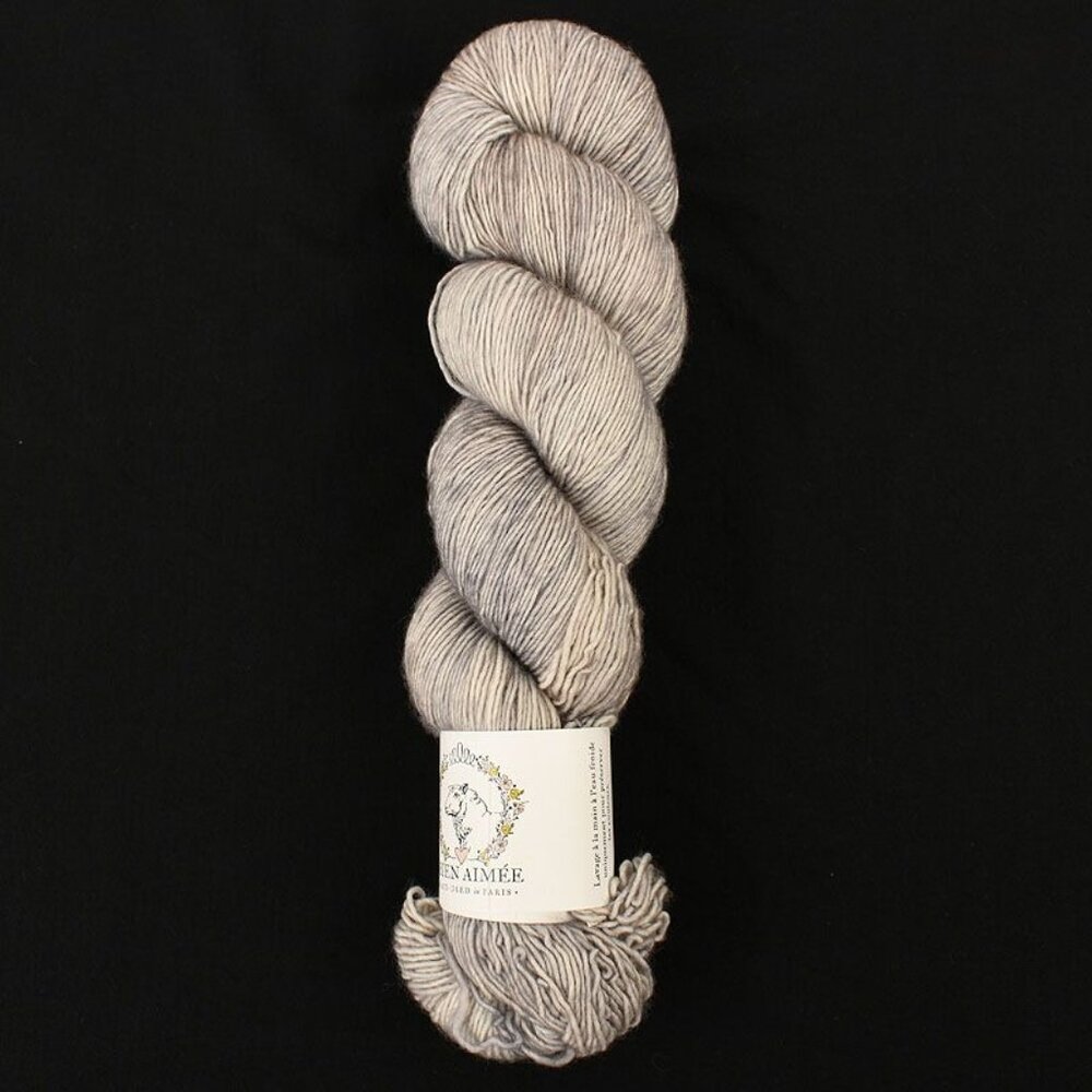 La Bien Aimée Merino Singles Yarn 100% Merino Wool Hand Dyed Parchment